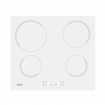 Candy | Hob | CH64CCW | Vitroceramic | Number of burners/cooking zones 4 | Touch | White