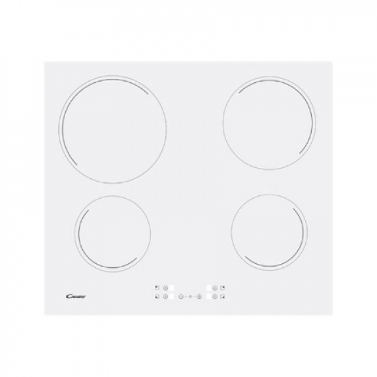 Candy | Hob | CH64CCW | Vitroceramic | Number of burners/cooking zones 4 | Touch | White