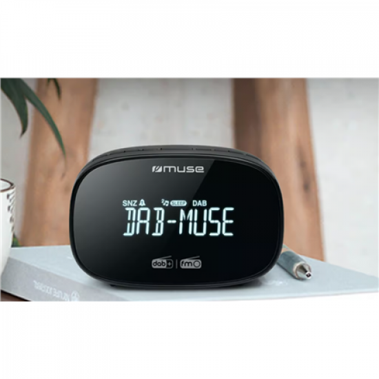 Muse | DAB+/FM Dual Alarm Clock Radio | M-150 CDB | Alarm function | AUX in | Black