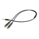 Cablexpert 3.5 mm Audio + Microphone Adapter Cable, 0.2 m, Metal connectors | Cablexpert
