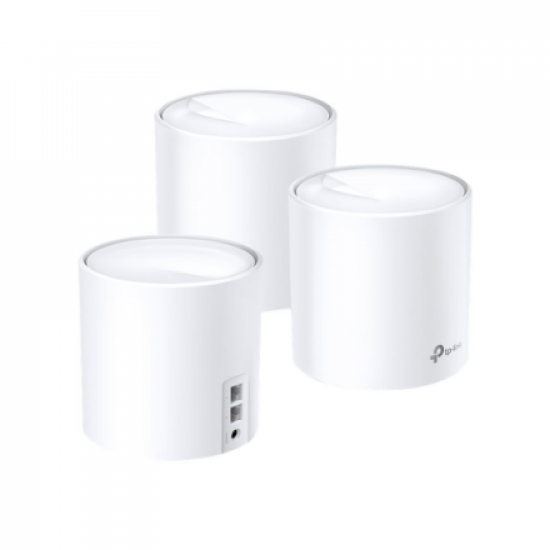 AX3000 Whole Home Mesh Wi-Fi 6 System | Deco X60(3-pack) | 802.11ax | 575+2400 Mbit/s | Ethernet LAN (RJ-45) ports 2 | Mesh Support Yes | MU-MiMO Yes | Antenna type Internal