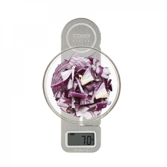 Caso | Scales | KitchenEcostyle | Maximum weight (capacity) 5 kg | Graduation 1 g | Display type LCD | Stainless steel