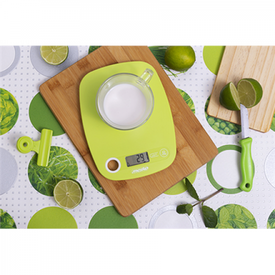 Mesko | Kitchen scale | MS 3159g | Maximum weight (capacity) 5 kg | Graduation 1 g | Display type LCD | Green