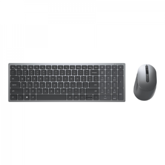 Dell | Keyboard and Mouse | KM7120W | Keyboard and Mouse Set | Wireless | Batteries included | Russian | Bluetooth | Titan Gray | Numeric keypad | Wireless connection