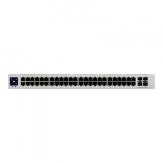Ubiquiti | UniFi Switch | USW-PRO-48-POE | Managed L3 | Rackmountable | Gigabit Ethernet (copper) ports quantity 48 | SFP+ ports quantity 4 | Power supply type Internal