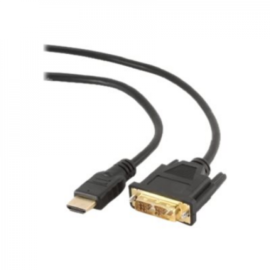 Gembird | HDMI to DVI cable (Single Link) | HDMI 19pin male | DVI 18+1pin male | HDMI to DVI-D | 0.5 m