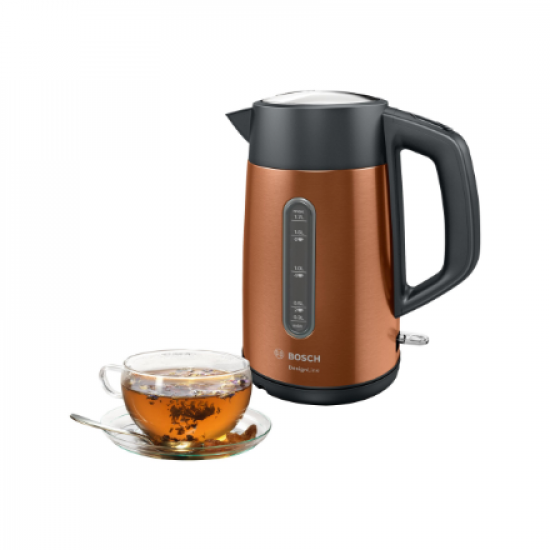 Bosch | Kettle | TWK4P439 | Electric | 2400 W | 1.7 L | Stainless steel | 360° rotational base | Copper