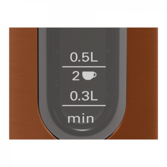 Bosch | Kettle | TWK4P439 | Electric | 2400 W | 1.7 L | Stainless steel | 360° rotational base | Copper