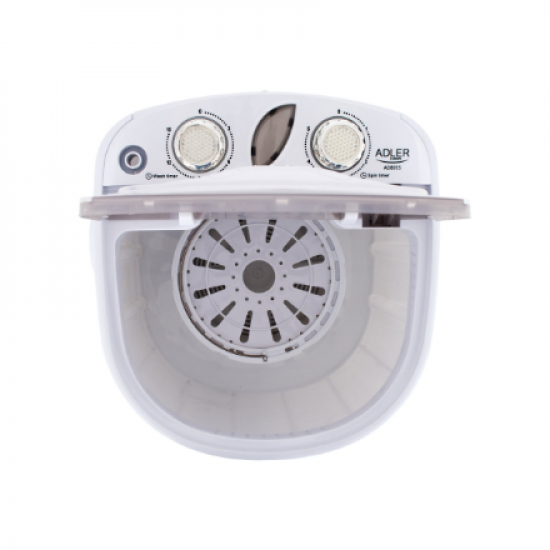 Adler | Mini washing machine | AD 8055 | Top loading | Washing capacity 3 kg | Depth 37 cm | Width 36 cm | White