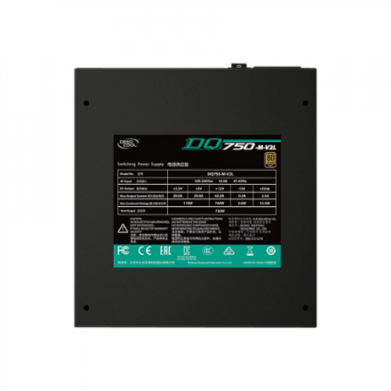 Deepcool | DQ750 80 PLUS GOLD | 750 W