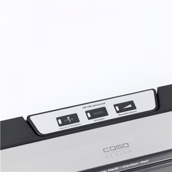 Caso | Bar Vacuum sealer | VR 190 advanced | Power 100 W | Temperature control | Black