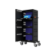 PORT CONNECT | Charging Cabinet 40 tablets + 1 Notebook | For notebook up to 17’’; Protection against overvoltage; Smart charge; 3 points lock; Ergonomic side bar; Charge progress indicator; Integrated UV lamp destroys viruses and bacteria; Omnidirectiona