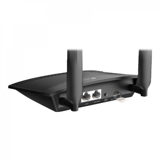 4G LTE Router | TL-MR100 | 802.11n | 300 Mbit/s | 10/100 Mbit/s | Ethernet LAN (RJ-45) ports 2 | Mesh Support No | MU-MiMO No | 4G | Antenna type 2xDetachable External Antennas