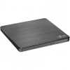 H.L Data Storage | Ultra Slim Portable DVD-Writer | GP60NB60 | Interface USB 2.0 | DVD±R/RW | CD read speed 24 x | CD write speed 24 x | Black | Desktop/Notebook