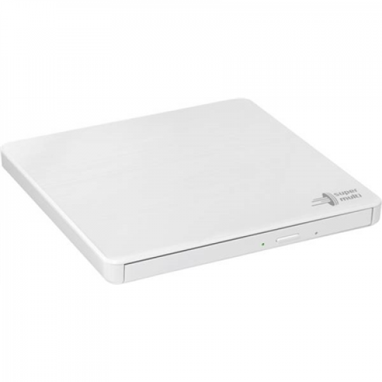 H.L Data Storage | Ultra Slim Portable DVD-Writer | GP60NW60 | Interface USB 2.0 | DVD±R/RW | CD read speed 24 x | CD write speed 24 x | White | Desktop/Notebook