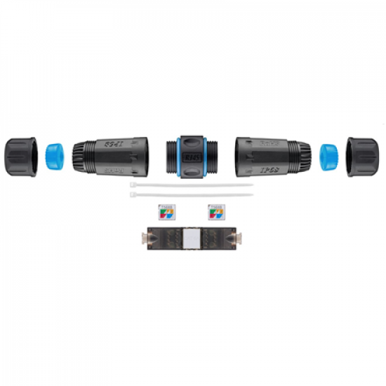 Goobay | Outdoor (IP68) LAN cable connector, CAT 6A UTP unshielded | 44416