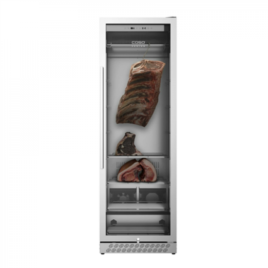 Caso | Dry aging cabinet with compressor technology | DryAged Master 380 Pro | Energy efficiency class Not apply | Food-ageing cabinet with compressor technology | Free standing | Bottles capacity Not apply | Cooling type  Compressor technology | Stainles