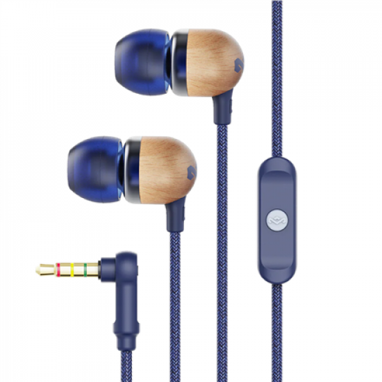 Marley | Earbuds | Smile Jamaica | Wired | In-ear | Microphone | Denim