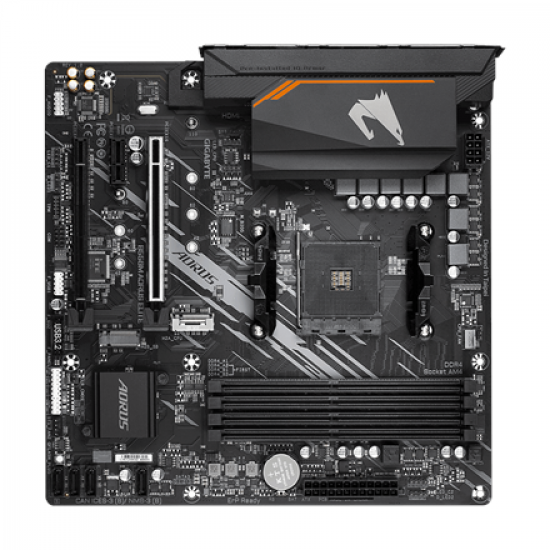 Gigabyte | B550M AORUS ELITE 1.0 | Processor family AMD | Processor socket AM4 | DDR4 DIMM | Memory slots 4 | Number of SATA connectors 4 x SATA 6Gb/s connectors | Chipset AMD B | Micro ATX