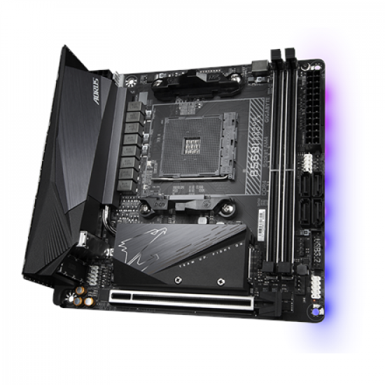 Gigabyte | B550I AORUS PRO AX 1.0 | Processor family AMD | Processor socket AM4 | DDR4 DIMM | Memory slots 2 | Chipset AMD B | Mini ITX