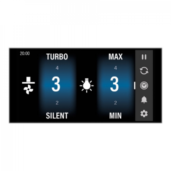 CATA | Hood | Goya PRO 90 BK | Wall mounted | Energy efficiency class A+++ | Width 90 cm | 842 m³/h | Touch control | LED | Black glass