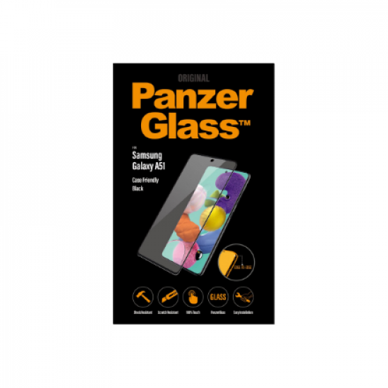PanzerGlass | Case Friendly | Samsung | For Samsung Galaxy A51 | Black | Clear Screen Protector