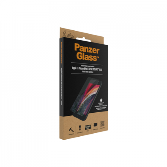 PanzerGlass | Screen Protector | Apple | Iphone 6/6s/7/8/SE (2020) | Glass | Crystal Clear | Clear Screen Protector