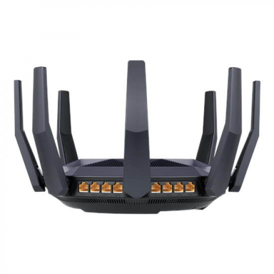 AX6000 Dual Band Router | RT-AX89X | 802.11ax | 4804+1300  Mbit/s | 10/100/1000 Mbit/s | Ethernet LAN (RJ-45) ports 8 | Mesh Support Yes | MU-MiMO Yes | Antenna type 8xExternal | 2xUSB 3.1 Gen 1