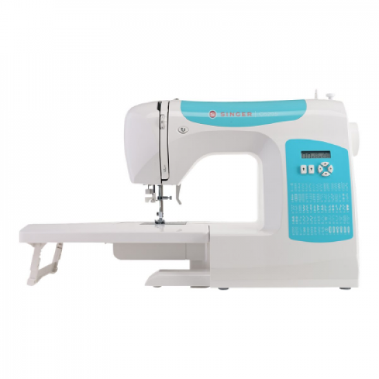 Singer | Sewing Machine | C5205-TQ | Number of stitches 80 | Number of buttonholes 1 | White/Turquoise