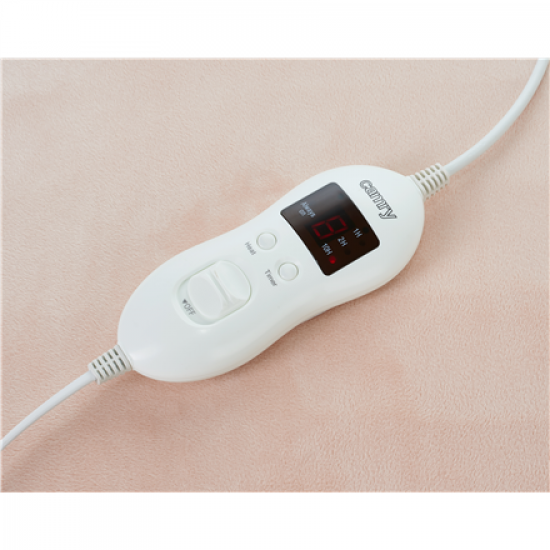 Camry | Electric blanket | CR 7423 | Number of heating levels 8 | Number of persons 1 | Washable | Coral fleece | 60 W | Beige