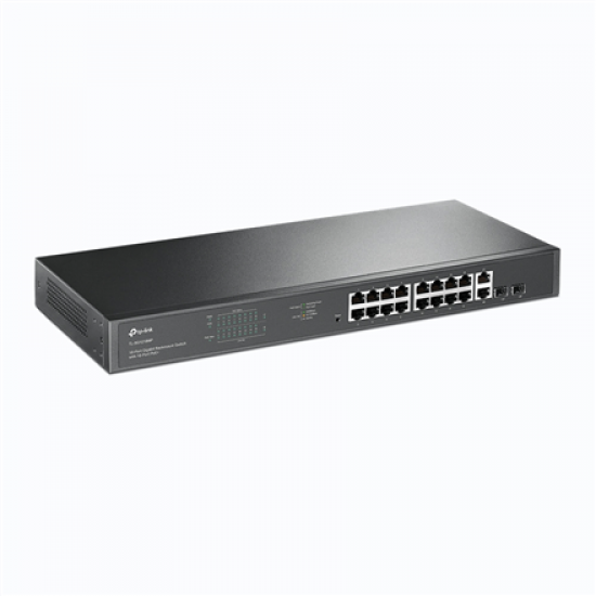 TP-LINK | Switch | TL-SG1218MP | Unmanaged | Rackmountable | 10/100 Mbps (RJ-45) ports quantity 18 | SFP ports quantity 2 | PoE+ ports quantity 16 | Power supply type 100-240VAC, 50-60Hz voltage