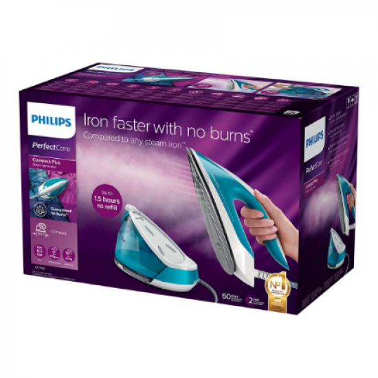 Philips | Iron | GC7920/20 | Steam Iron | Water tank capacity 1500 ml | Continuous steam 120 g/min | Green