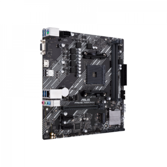 Asus | PRIME A520M-K | Processor family AMD | Processor socket AM4 | DDR4 | Memory slots 2 | Supported hard disk drive interfaces M.2, SATA | Number of SATA connectors 4 | Chipset AMD A | Micro ATX