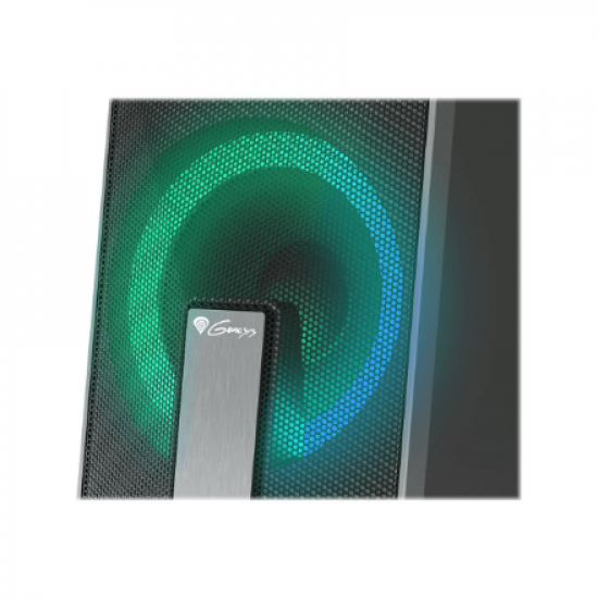 Genesis | Computer Speaker | Helium 100BT RGB | Bluetooth | Silver/Black | Gaming Speakers | Wireless connection