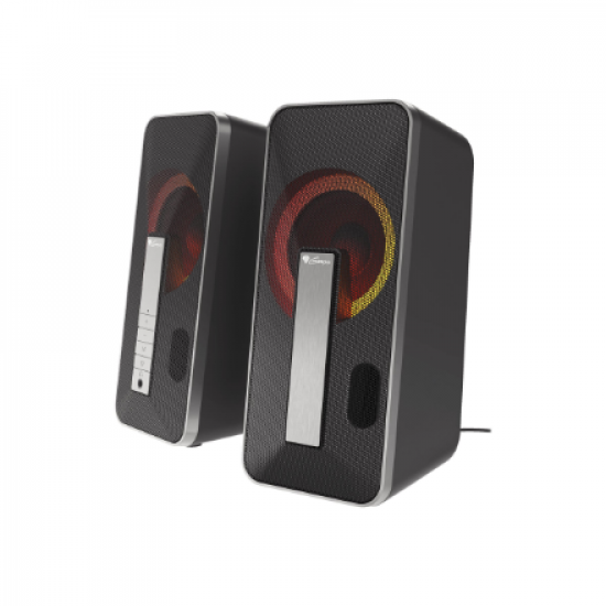 Genesis | Computer Speaker | Helium 100BT RGB | Bluetooth | Silver/Black | Gaming Speakers | Wireless connection