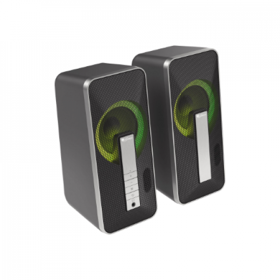 Genesis | Computer Speaker | Helium 100BT RGB | Bluetooth | Silver/Black | Gaming Speakers | Wireless connection