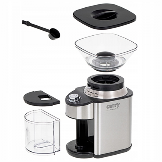 Camry | Coffee Grinder | CR 4443 | 200 W | Coffee beans capacity 230 g | Number of cups 12 per container pc(s) | Inox
