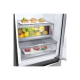 LG | Refrigerator | GBB72PZDMN | Energy efficiency class E | Free standing | Combi | Height 203 cm | No Frost system | Fridge net capacity 277 L | Freezer net capacity 107 L | Display | 36 dB | Silver