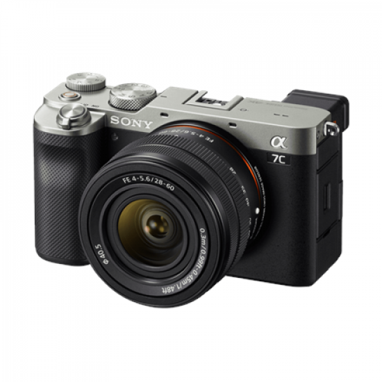 ILCE-7CL Sony Alpha A7C Full-frame Mirrorless Interchangeable Lens Camera with Sony FE 28-60mm F4-5.6 Zoom Lens, Silver | Sony | Full-frame Mirrorless Interchangeable Lens Camera with Sony FE 28-60mm F4-5.6 Zoom Lens | Alpha A7C | Mirrorless Camera body |
