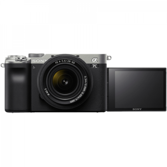 ILCE-7CL Sony Alpha A7C Full-frame Mirrorless Interchangeable Lens Camera with Sony FE 28-60mm F4-5.6 Zoom Lens, Silver | Sony | Full-frame Mirrorless Interchangeable Lens Camera with Sony FE 28-60mm F4-5.6 Zoom Lens | Alpha A7C | Mirrorless Camera body |