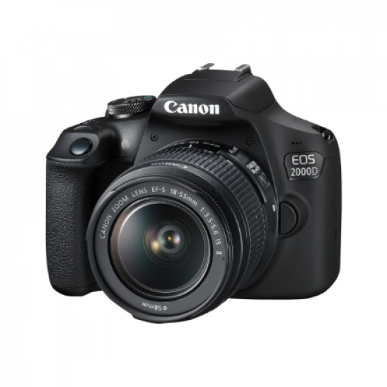 Canon | EOS 2000D 18-55 IS + LP-E10 EU26 | SLR camera | Megapixel 24.1 MP | Optical zoom 3 x | Image stabilizer | ISO sensitivity (max) 12800 | Display diagonal 3.0 