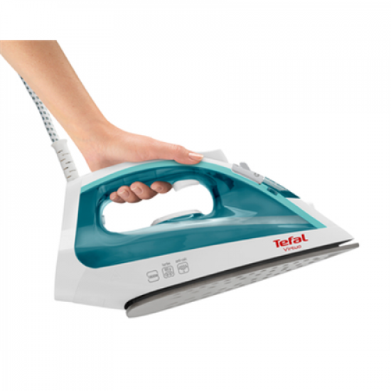 TEFAL | Steam Iron | FV1710 | Steam Iron | 1800 W | Water tank capacity 200 ml | Continuous steam 24 g/min | Steam boost performance 80 g/min | White/Green