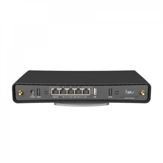 Wireless Router | HAP AC3 | 802.11ac | 300+867  Mbit/s | 10/100/1000 Mbit/s | Ethernet LAN (RJ-45) ports 5 | Mesh Support No | MU-MiMO No | No mobile broadband | Antenna type 2xExternal | 1 × USB-A