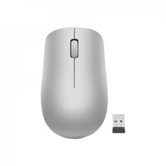 Lenovo | Wireless Mouse | 530 | Optical Mouse | 2.4 GHz Wireless via Nano USB | Platinum Grey | 1 year(s)