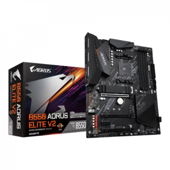 Gigabyte | B550 AORUS ELITE V2 1.0 | Processor family AMD | Processor socket AM4 | DDR4 DIMM | Memory slots 2 | Chipset AMD B | ATX