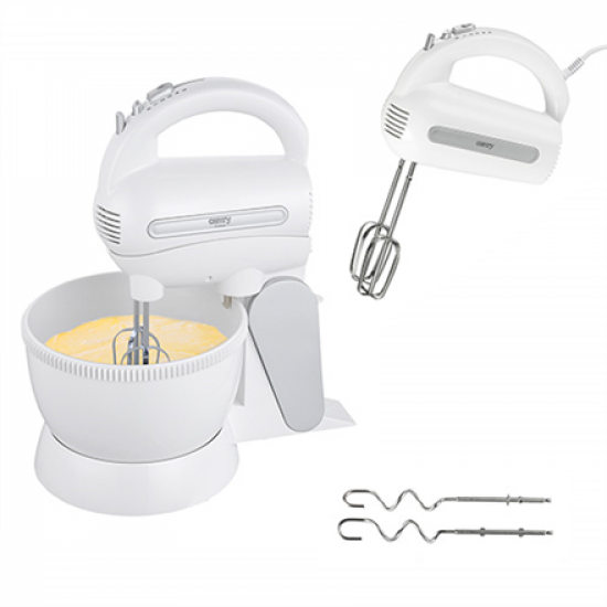 Camry | Mixer | CR 4213 | Mixer with bowl | 300 W | Number of speeds 5 | Turbo mode | White