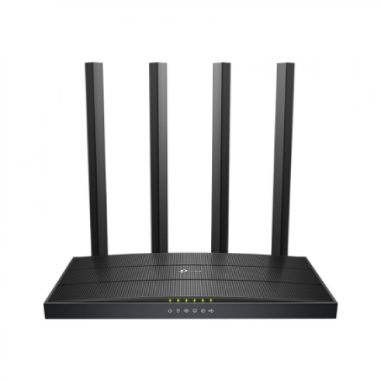 AC1200 Wireless Gigabit Router | Archer C6U | 802.11ac | 300+867 Mbit/s | 10/100/1000 Mbit/s | Ethernet LAN (RJ-45) ports 4 | Mesh Support No | MU-MiMO Yes | No mobile broadband | Antenna type External | 1× USB 2.0