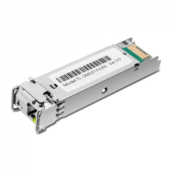 TP-LINK | 1000Base-BX WDM Bi-Directional SFP Module | TL-SM321A-2 | 9/125 μm SMF (Single-Mode Fiber) | 9/125 μm SMF (Single-Mode Fiber)
