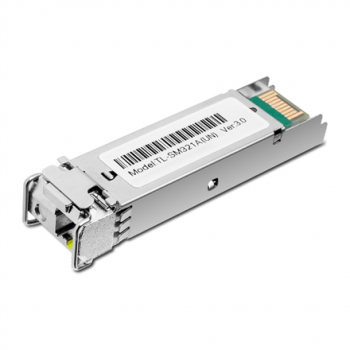 TP-LINK | 1000Base-BX WDM Bi-Directional SFP Module | TL-SM321A-2 | 9/125 μm SMF (Single-Mode Fiber) | 9/125 μm SMF (Single-Mode Fiber)