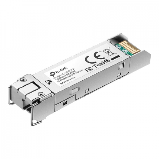 TP-LINK | 1000Base-BX WDM Bi-Directional SFP Module | TL-SM321A-2 | 9/125 μm SMF (Single-Mode Fiber) | 9/125 μm SMF (Single-Mode Fiber)